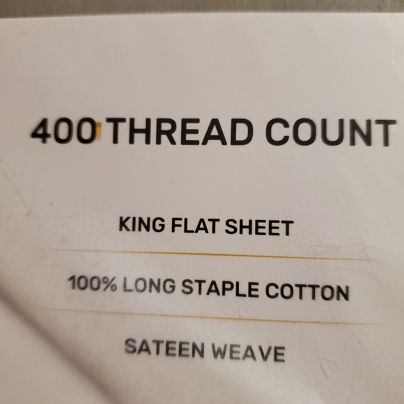 ==^400 thread count King or Queen flat sheet -- slate gray -- new in package - Picture 2 of 11